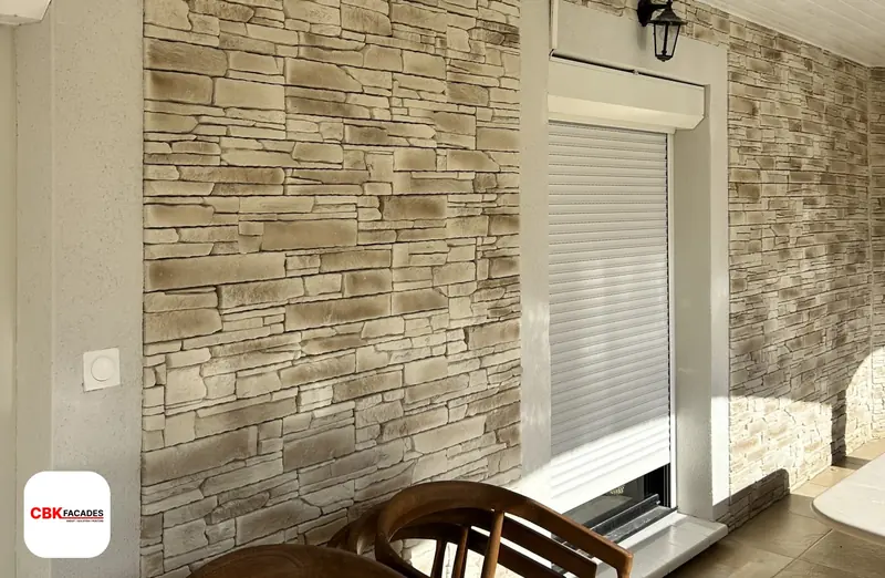 Rénovation de façade sur une maison à Fonsorbes